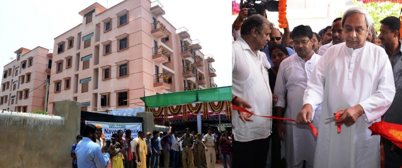 Chief minister Shri Naveen Patnaik inaugurates RAY houses in Bhubaneswar