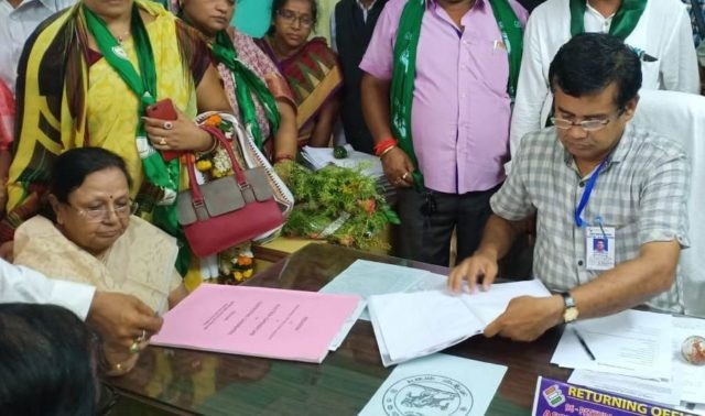 Party candidate filed nomination for Patkura poll