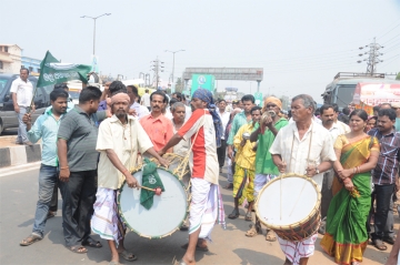 Public rally at Biju Centenary event venue