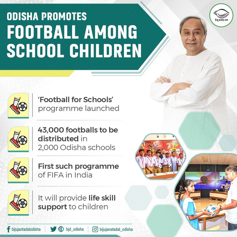 Odisha Promotes Football Among School Children