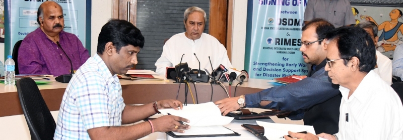 Odisha government inked MoU on disaster management farmers welfare