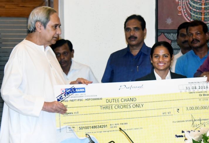 Rousing welcome to sprint queen Dutee Chand