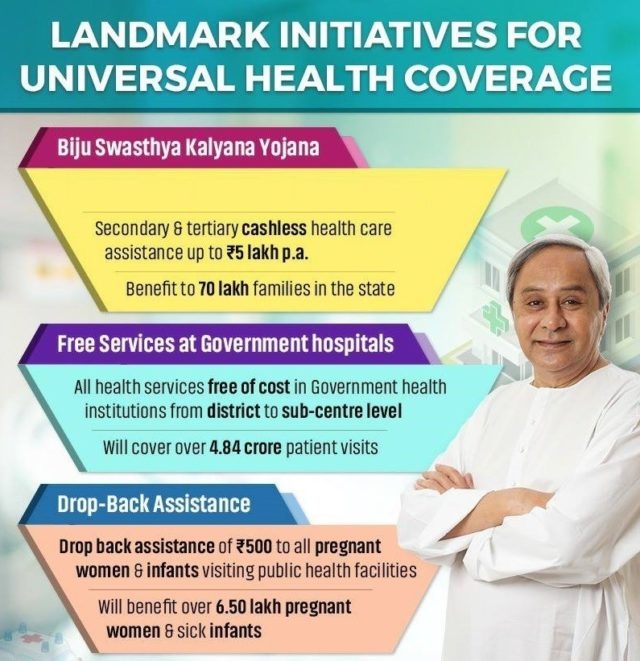 Free healthcare services extended to government medical colleges in Odisha